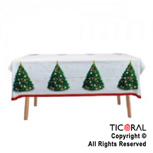 MANTEL ARBOL DE NAVIDAD 1.80 X 1.30 CM  PLASTICO x 1
